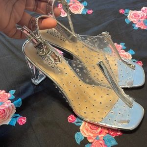 Nice clear heeled heels